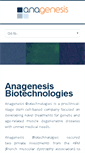 Mobile Screenshot of anagenesis-biotech.com