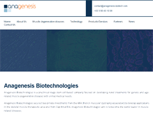 Tablet Screenshot of anagenesis-biotech.com